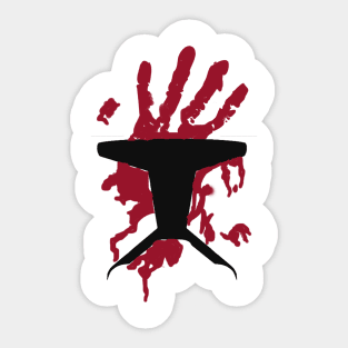 Commando Sev Handprint Sticker